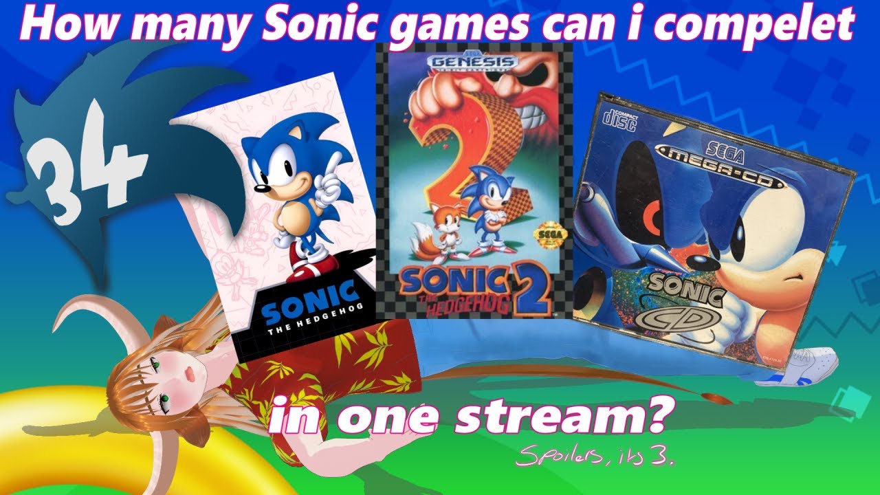 Sonic’s 34th anniversary How many Sonic Games can i complete with in one stream? [VOD]