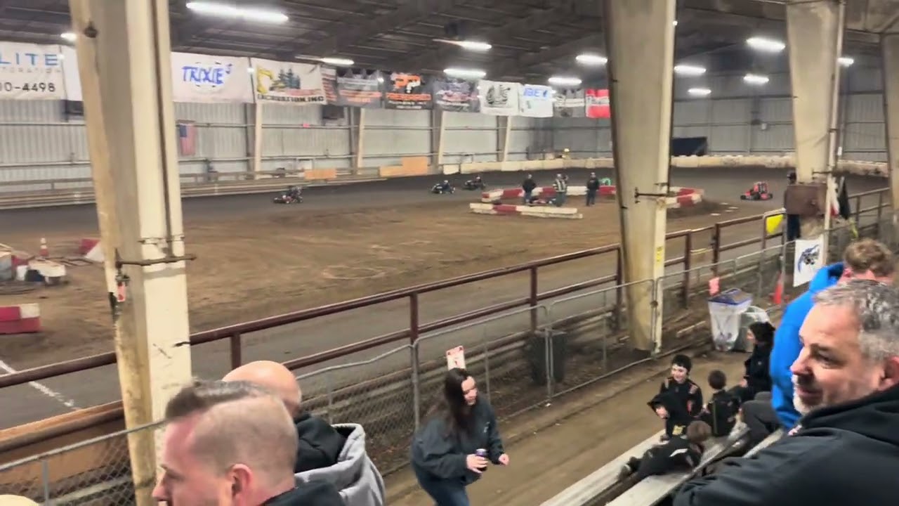 Lyle Yaeger Jr first wingless Cage Kart race at the Douglas County Fairgrounds December 31, 2026￼