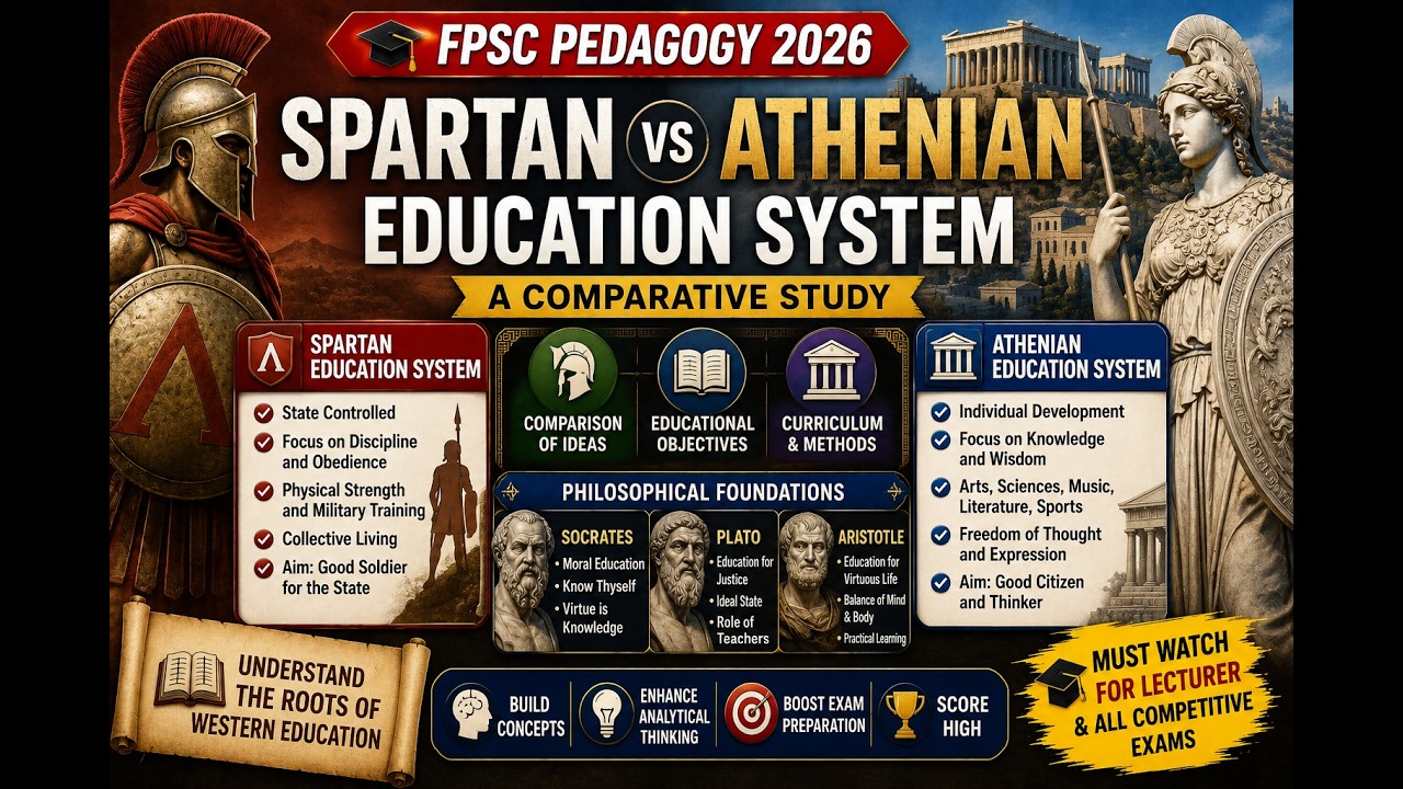 Spartan and Athenian Education System | Socrates, Plato & Aristotle Philosophy | History of Educatio