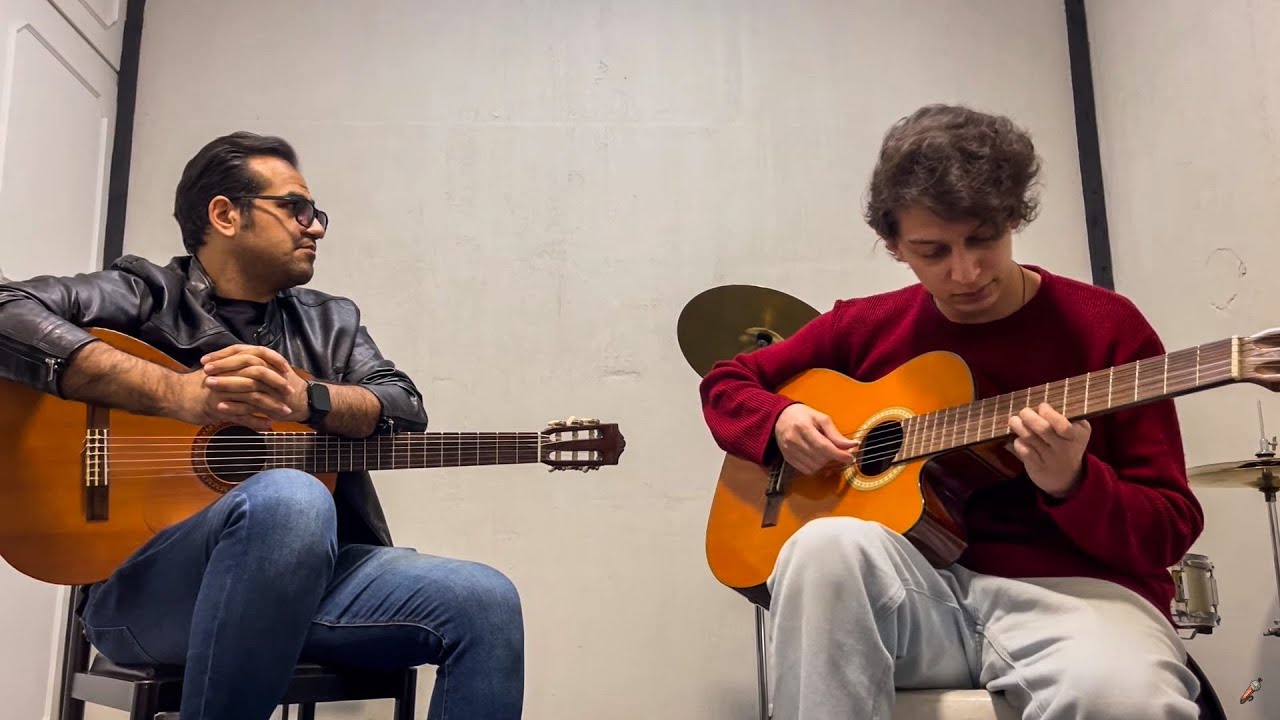 رفتم پیش مدرس گیتار الکی گفتم گیتار بلد نیستم | Pretending to be a beginner at Music academy 😂🎸