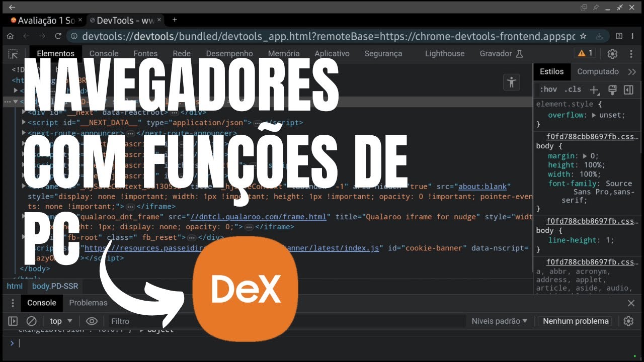 2 FUNÇÕES INCRÍVEIS de PC no NAVEGADOR no MODO SAMSUNG DEX