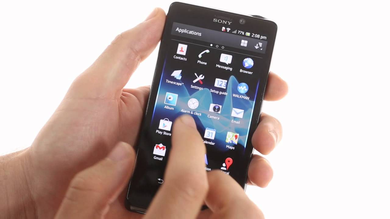 Sony Xperia T user interface demo