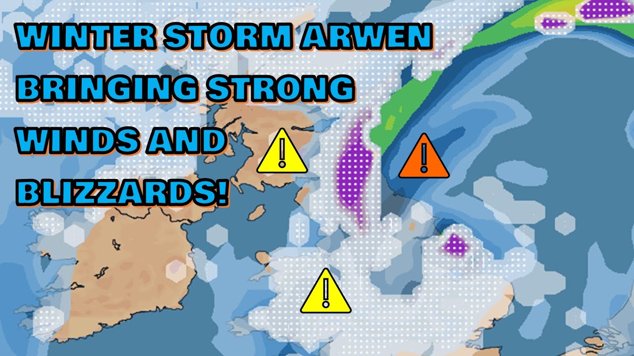 Winter Storm Arwen bringing Strong Winds and Blizzards! 25th November 2021