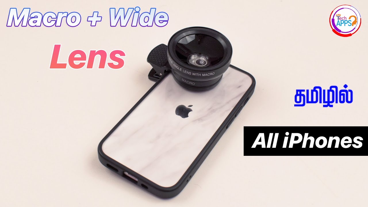 Macro + Wide Lens for All iPhones 🥳🥳🥳 in Tamil @TechAppsTamil