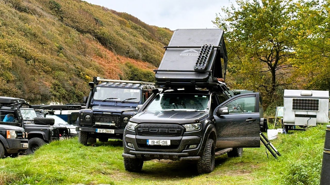 The Ultimate Land Rover & 4x4 Experience: Our Wild Camping Journey at Stradbally Cove, Ireland.