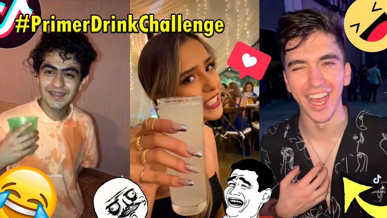 Primer Drink Challenge TikTok (Recopilacion)