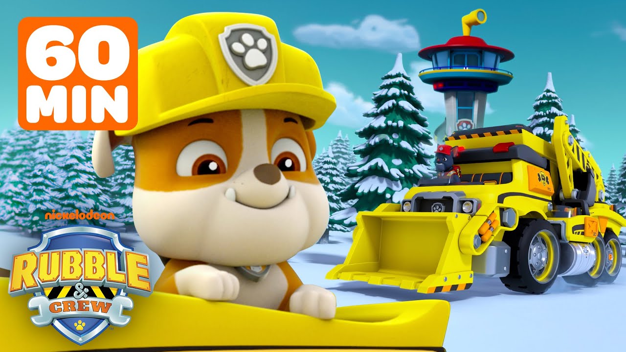 Rubble's Construction Truck Transformations! w/ PAW Patrol | 1 Hour Compilation | Rubble & Crew