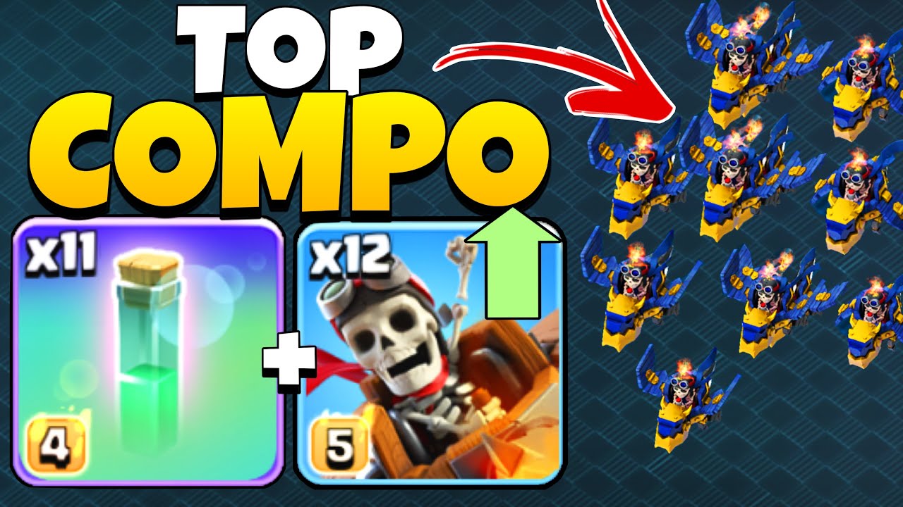 La COMPO CHEVAUCHER DE DRAGONS avec Invisibilité est TROP FORTE ! (HDV17 – Clash of Clans)