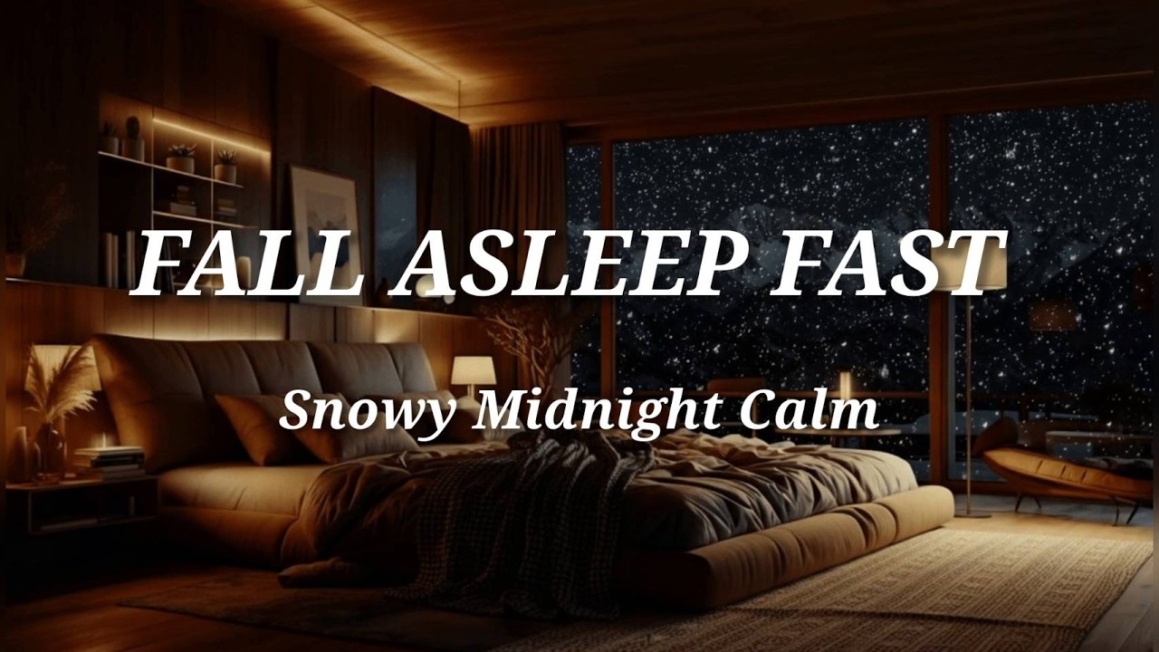 Deep Sleep Music in a Luxury Snowy Mountain Bedroom 🌙