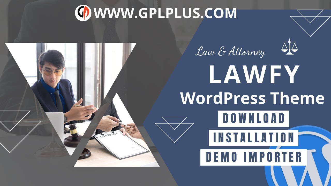 Lawfy - Law & Attorney WordPress Theme , Download , Installation & Demo Importer