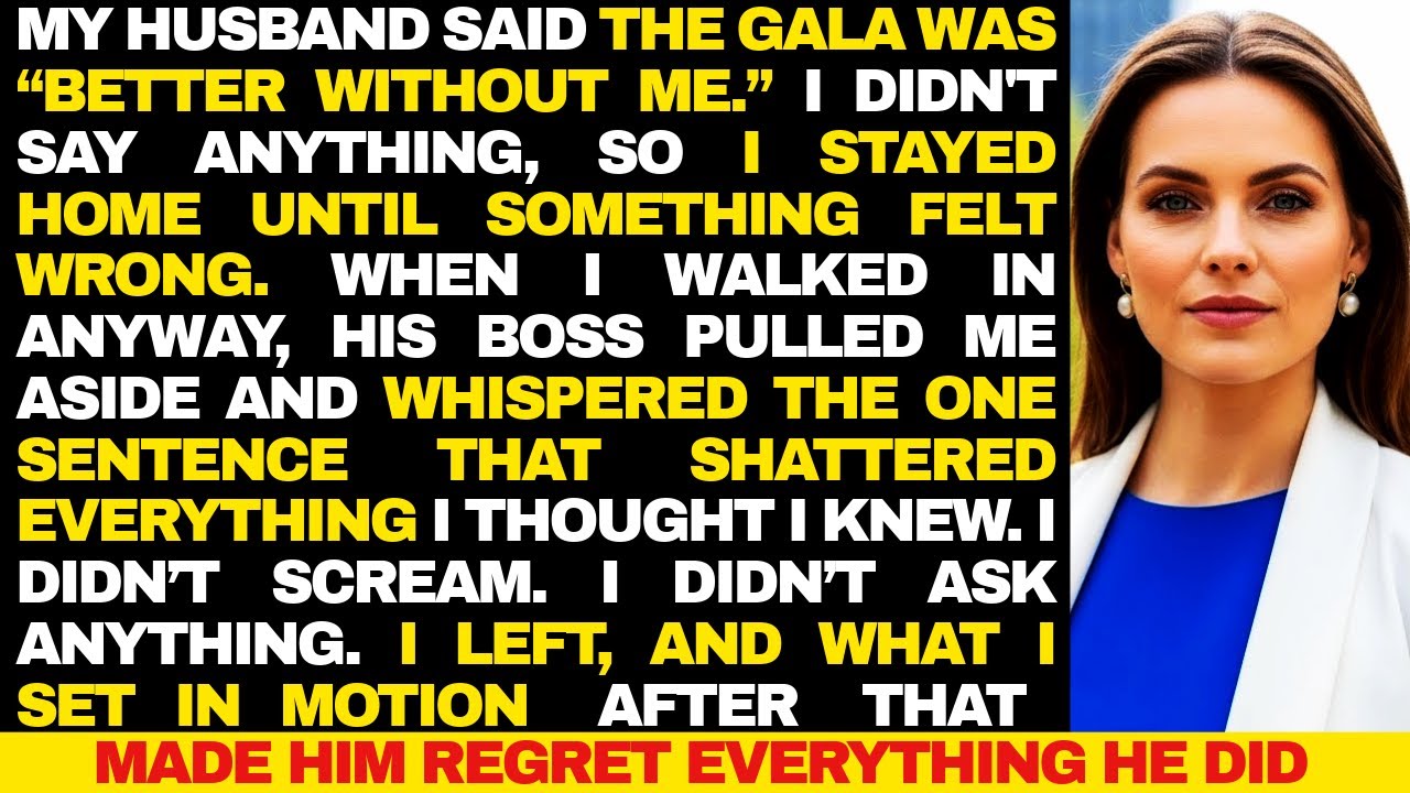 My Husband Told Me Not to Attend the Gala — His Boss Saw Me and Said 