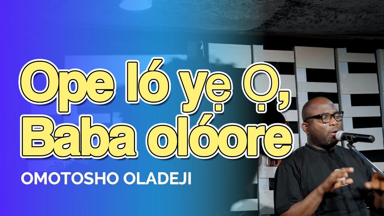 Ope Ló Yẹ Ọ (Hosanna) | Deep Yoruba Worship | OMOTOSHO OLADEJI