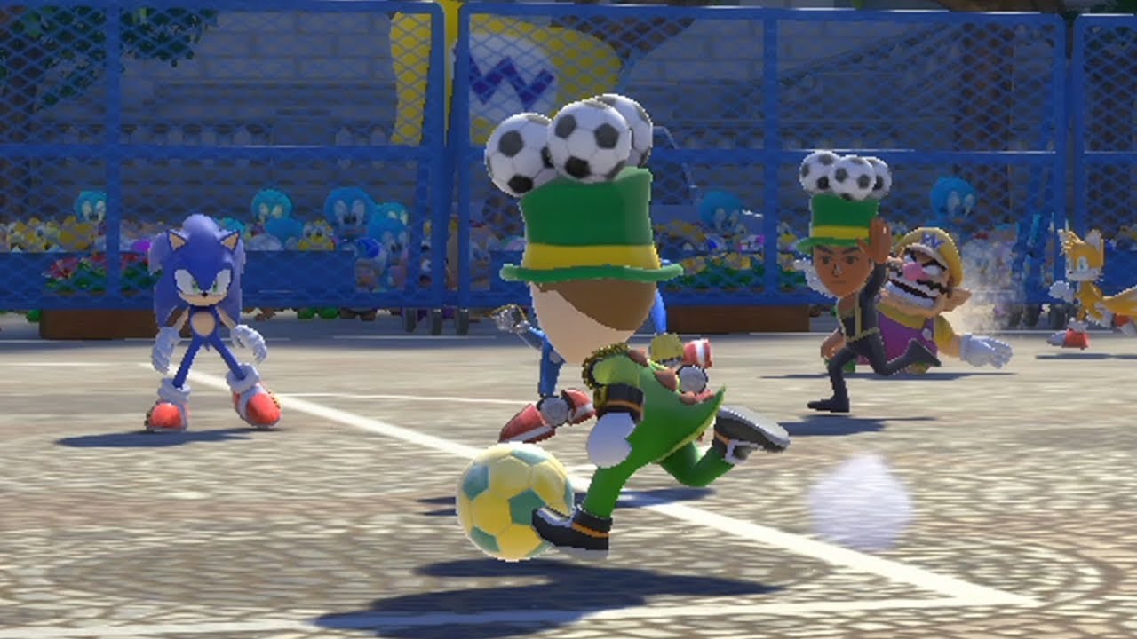 Mario and Sonic at The Rio 2016 Olympic Games Duel  Football Wii vs Blaze