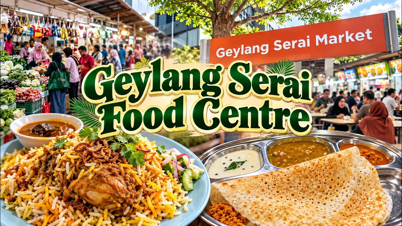 Singapore&rsquo;s Malay Food Paradise 🇸🇬 | Geylang Serai Food Centre 4K Walk