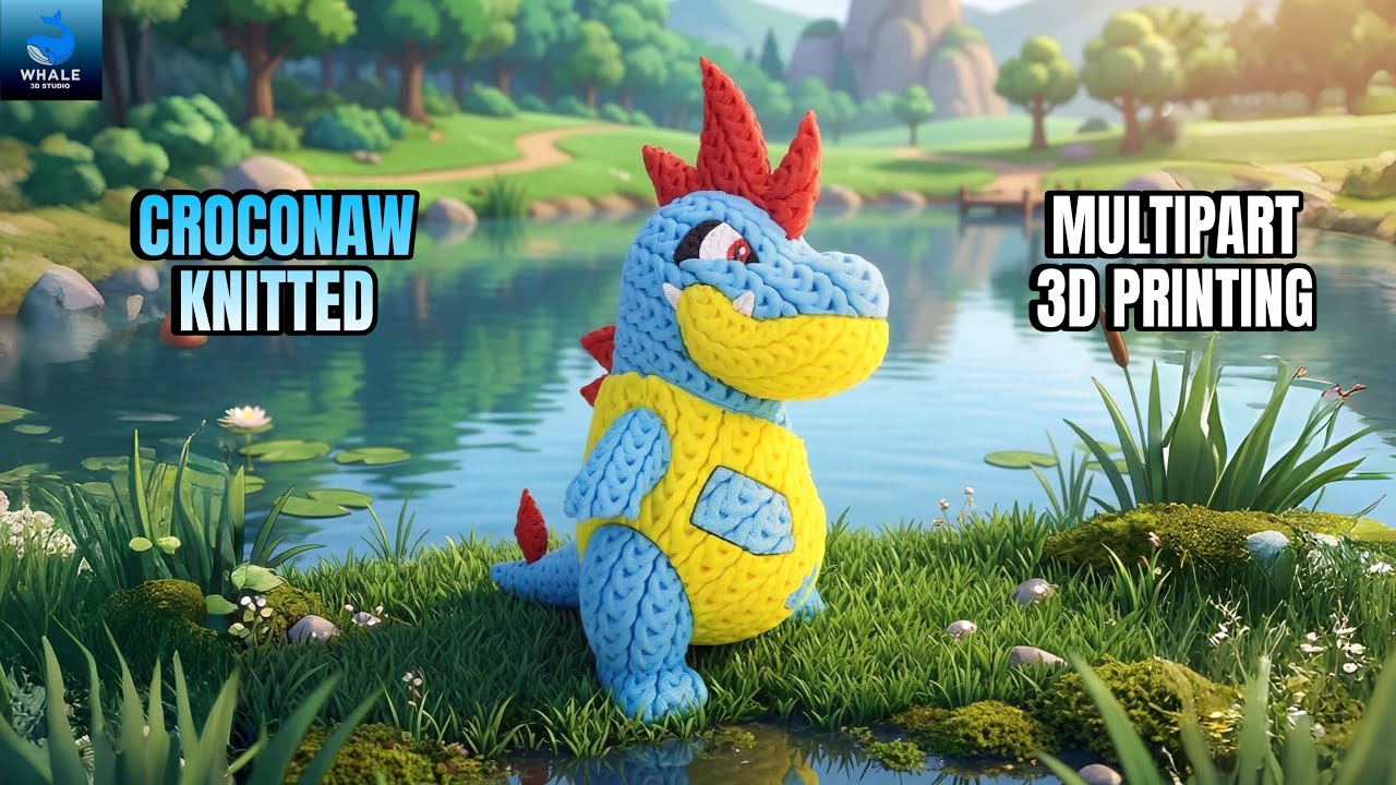 Croconaw - Knitted - Crochet - Multipart 3D Printing