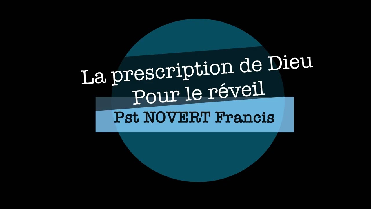 la prescription de Dieu pour un réveil