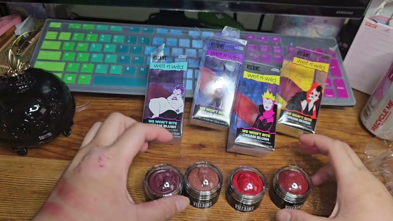 Disney villains x wetn wild Haul!! Cream blushes