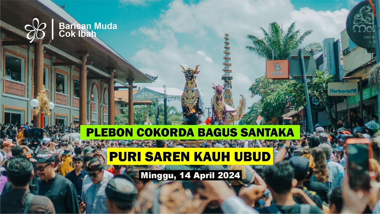 PLEBON COKORDA BAGUS SANTAKA ‼️PURI AGUNG UBUD, 14 April 2024
