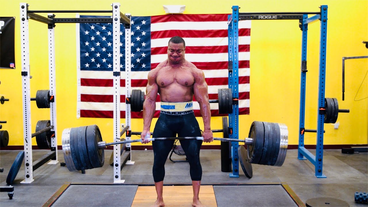 835x3 deadlift PR 8 WEEKS OUT FROM BODYBUILDING SHOW