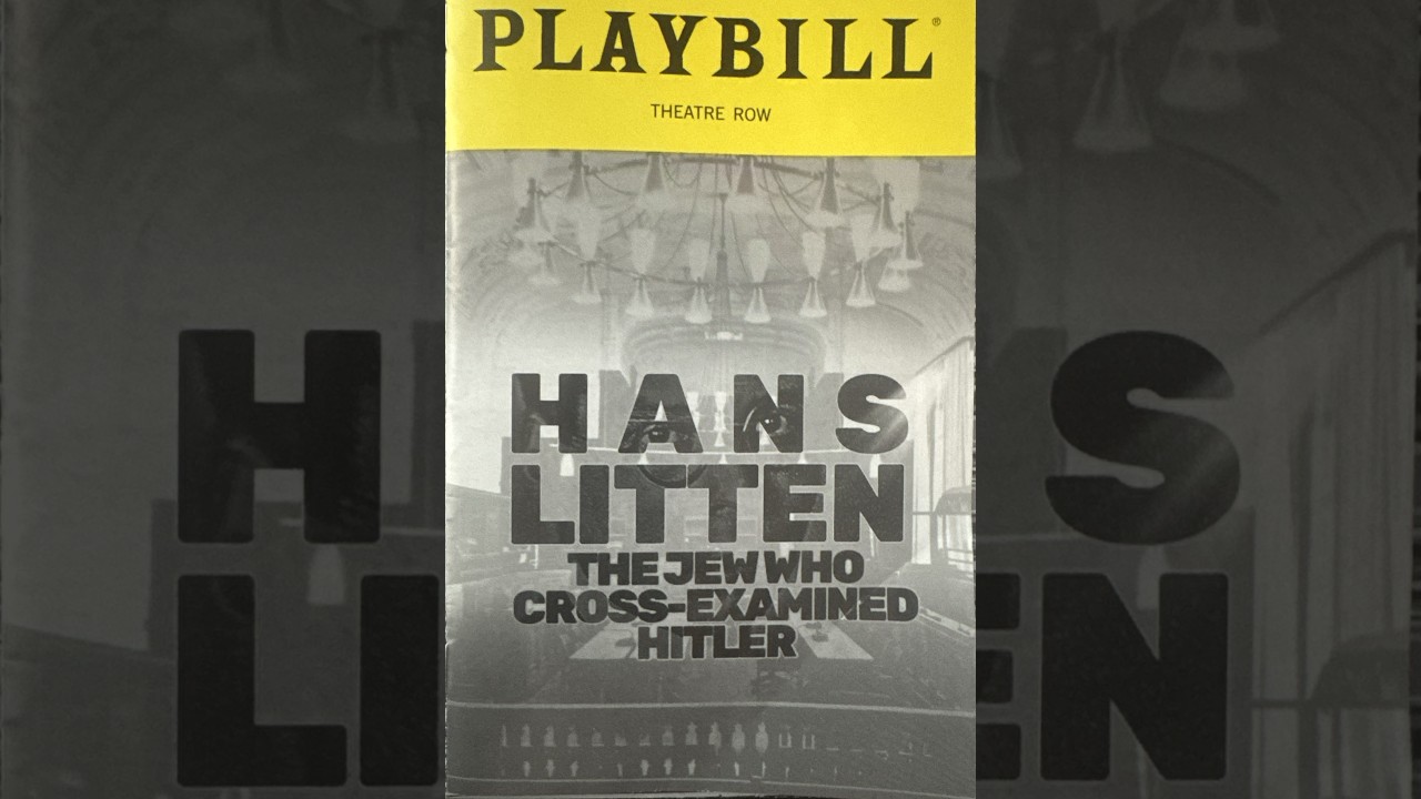 Hans Litten, The Jew Who Cross-Examined Hitler is an eerily prescient new play by Douglas Lackey.