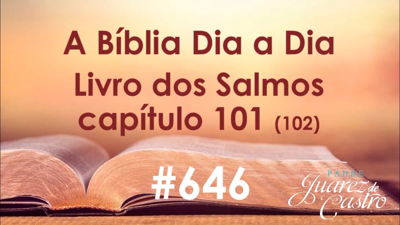 Curso Bíblico 646 - Livro dos Salmos 101 (102) - Prece de aflição - Padre Juarez de Castro