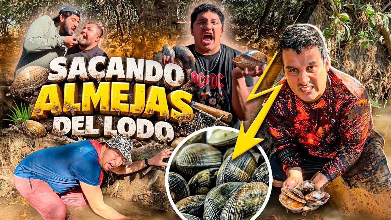 SACANDO ALMEJAS DE LODO EN UN RIO SECO CON EL CREW RETOJORJAIS