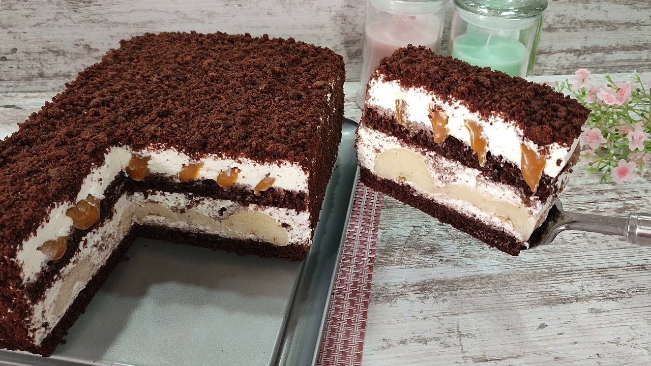 Мало кто знает этот рецепт! На вкус как настоящий торт от шеф-кондитера! Грушево-шоколадный торт