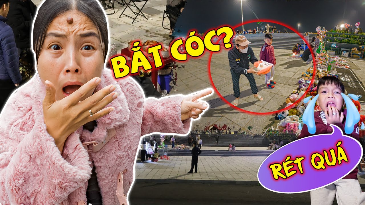 Thử Ăn Hết Đồ Ăn Vặt Quảng Trường Buổi Tối Em Ziu Bị Người Lạ Dẫn Đi Mẹ Hằng Hốt Hoảng Đi Tìm
