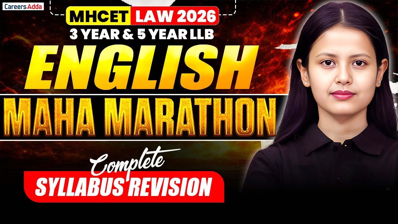 MH CET Law 2026 English MARATHON | English Complete Syllabus Revision One SHOT