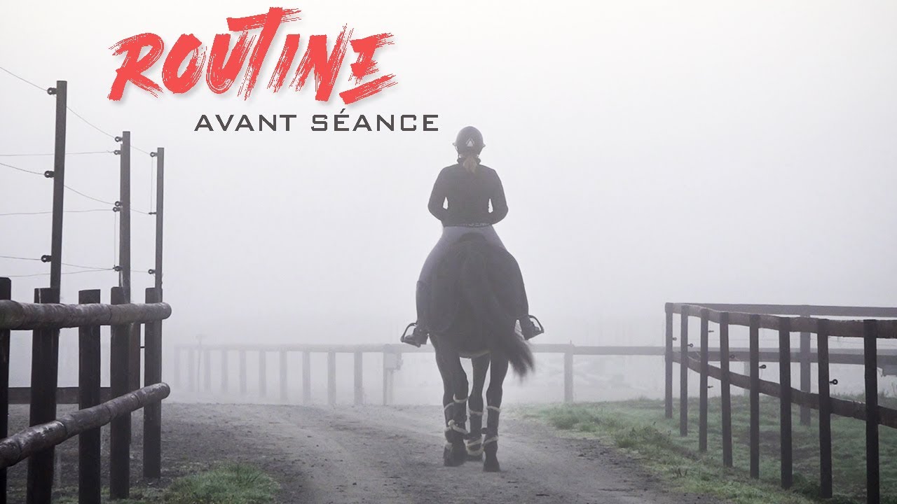 ROUTINE AVANT SEANCE 🥰 dans mes nouvelles écuries ! 🍂