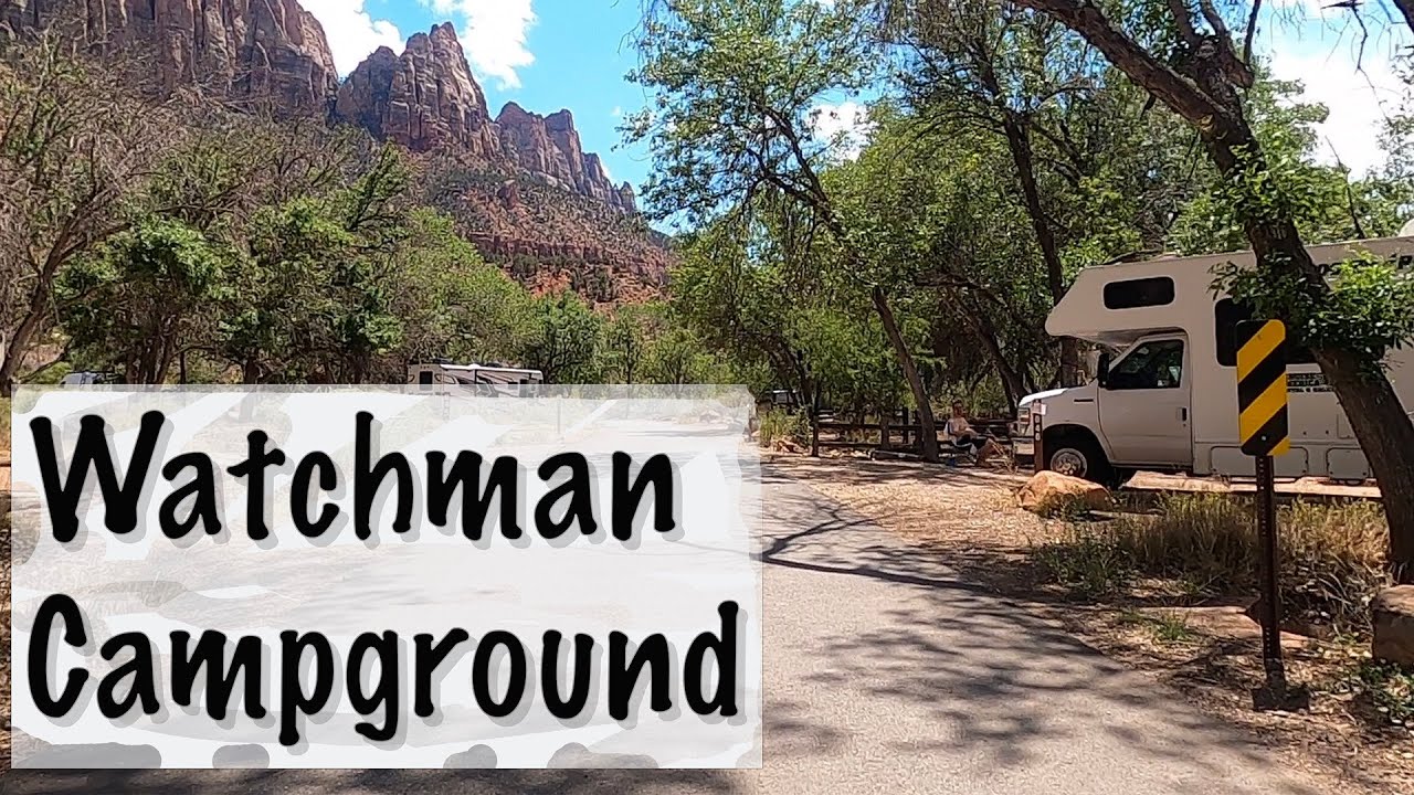Zion Camping - Watchman Campground Drive Through