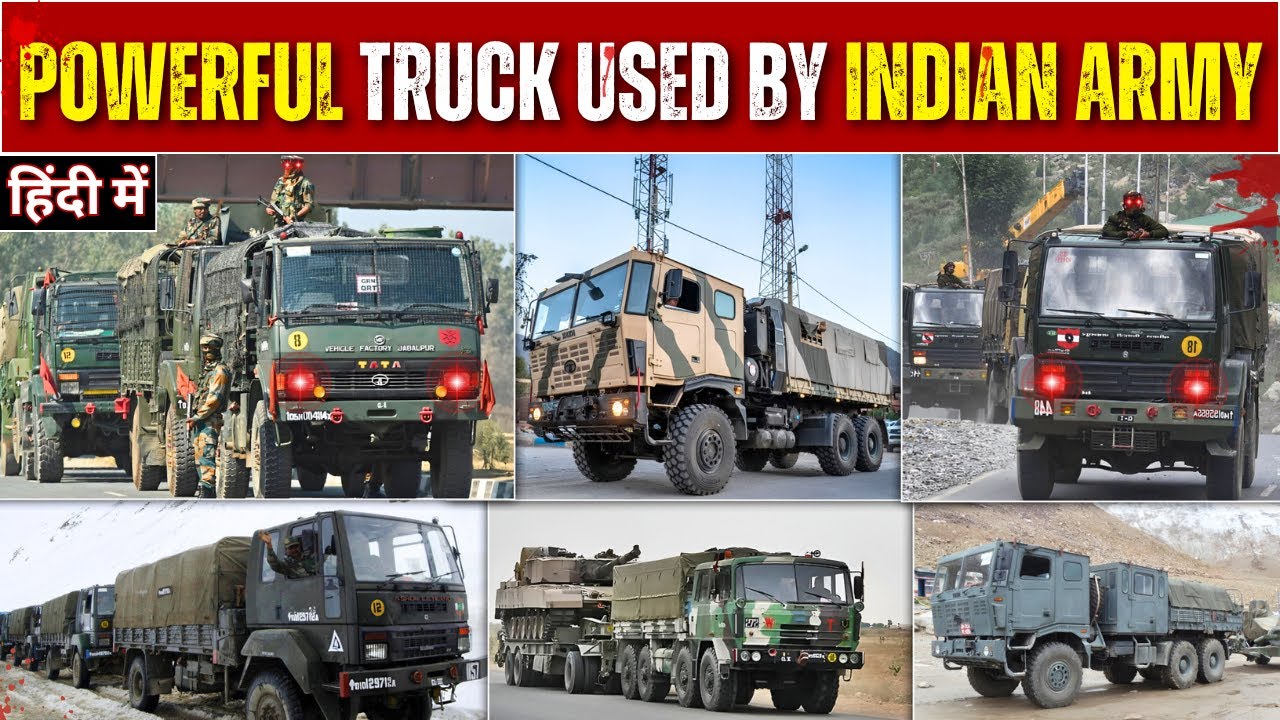 Powerful Trucks Used by Indian Army | From Ashok Leyland Stallion to TATA