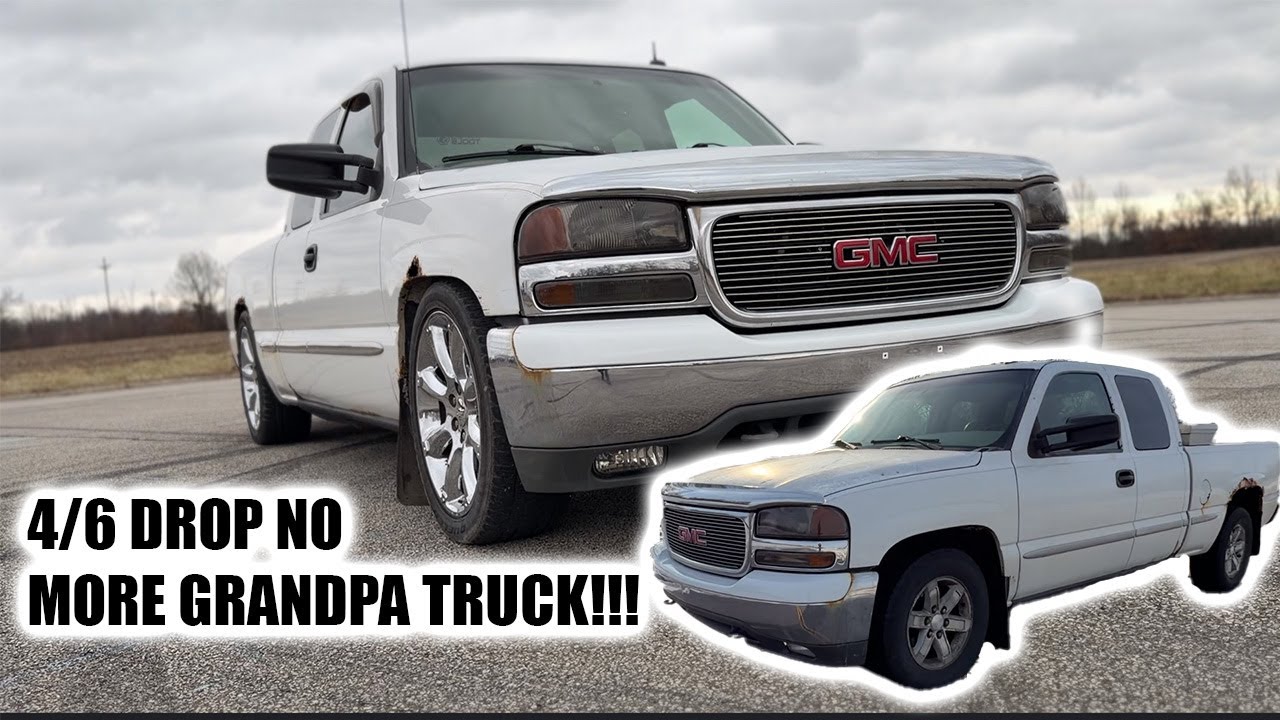 GMC Sierra 2002 года выпуска получила занижение подвески на 4/6 дюйма. Больше никаких 