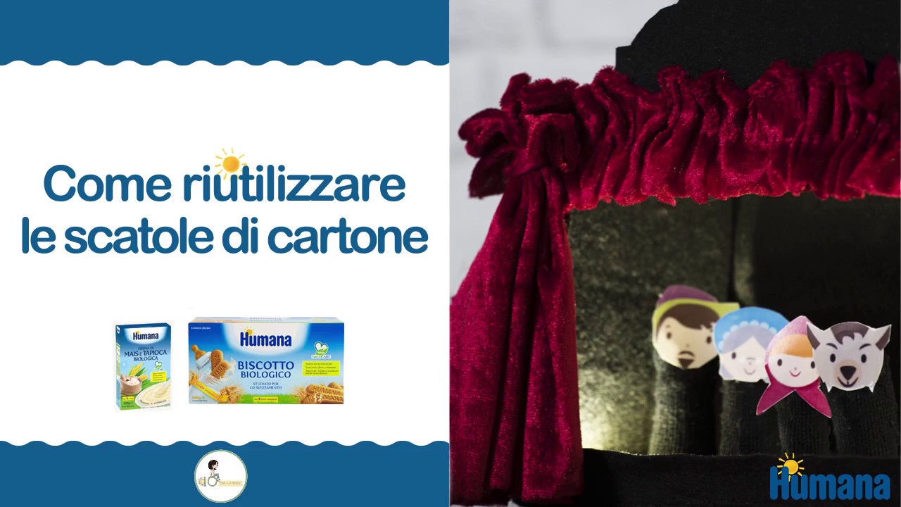 Come riciclare una scatola di cartone e creare un teatrino fai da te -Tutorial