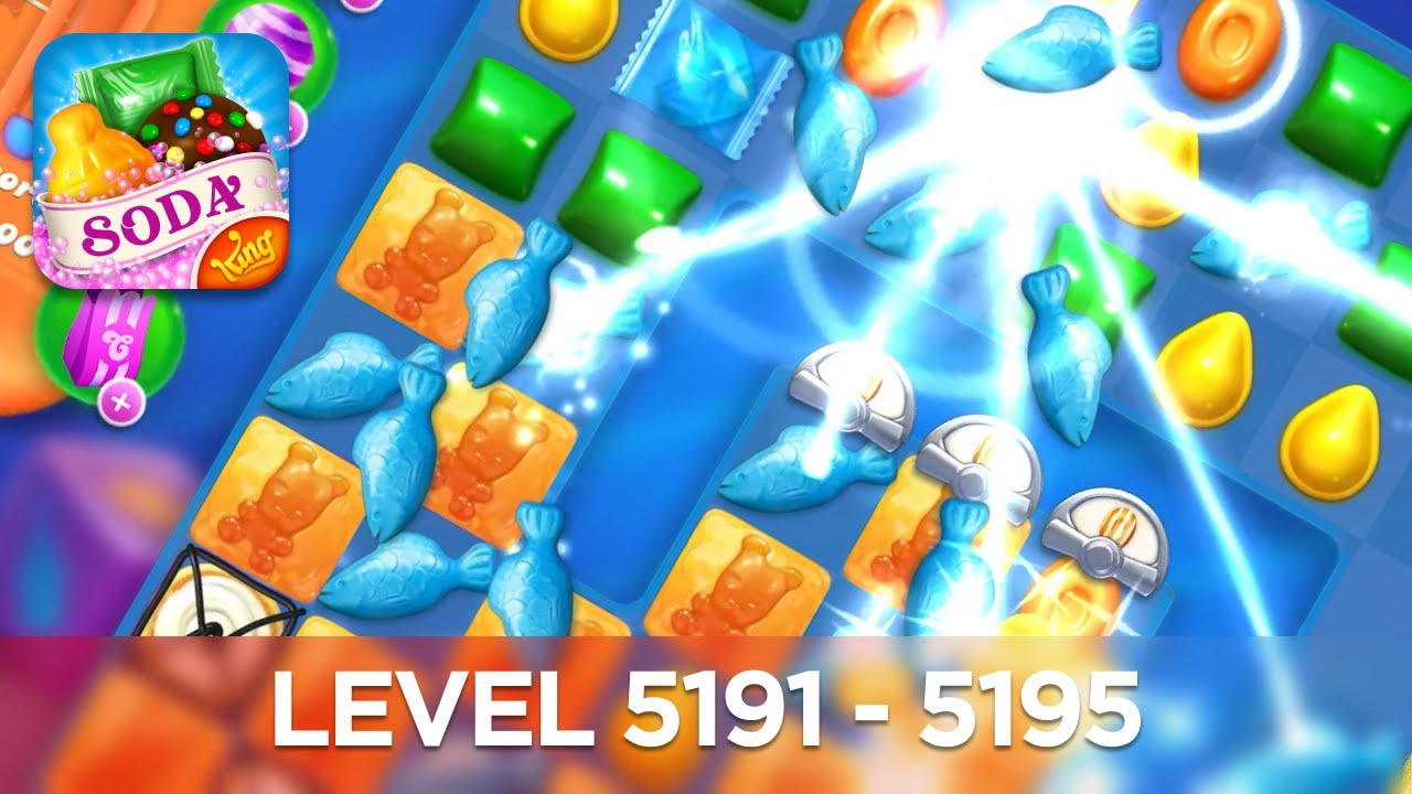 Candy Crush Soda Saga 4K (Level 5191 - 5195)