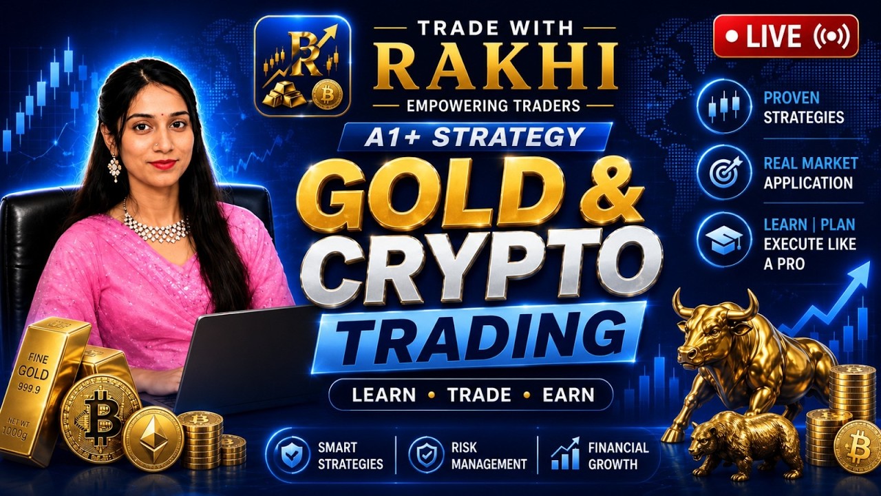 🔴LIVE GOLD TRADING /XAUUSD LIVE /BTCUSDLIVE #crypto #goldtrading  #livetrading #gold@Tradewithrakhi