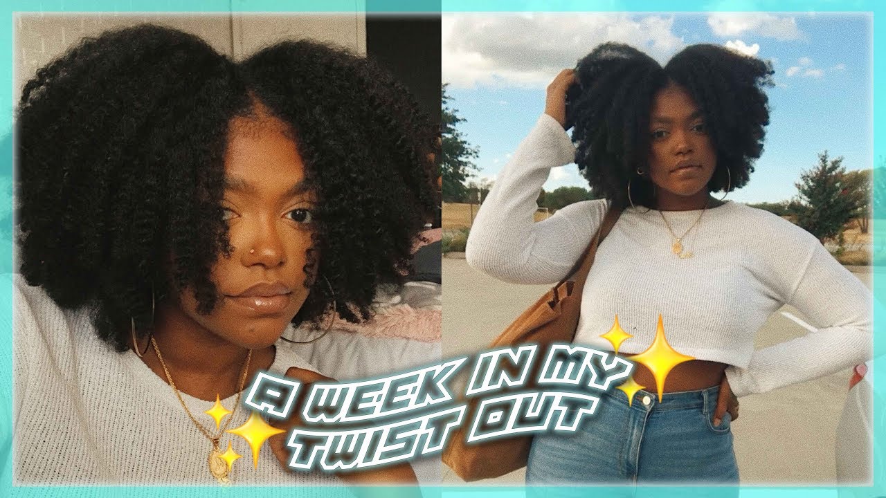 how i make my twist out last ✨ a week in my type 4 hair