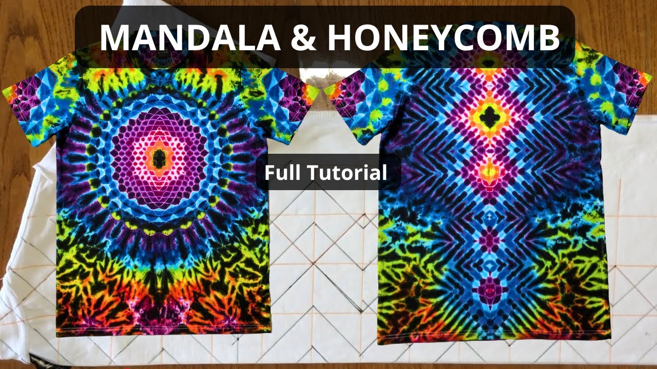 Tie-Dye Tutorial: Mandala and Honeycomb Patterns