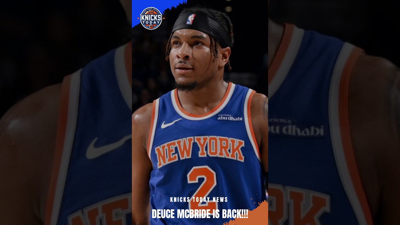 Knicks Today News: Deuce is Back!!!!#knickstoday #nba #knicks #nbahighlights