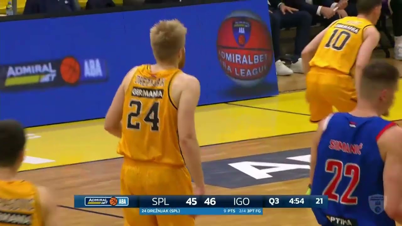 AdmiralBet ABA League 2025/26, extended HL, Round 10: Split - Igokea m.tel (12.12.2025)