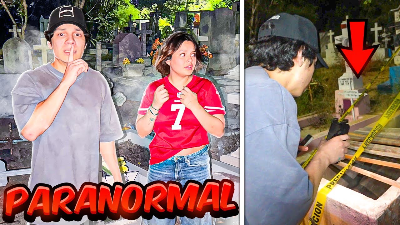 VAMOS A UN CEMENTERIO A LAS 3:00 AM Y ENCONTRAMOS UN ATAÚD DESENTERRADO 💀 - Yair17