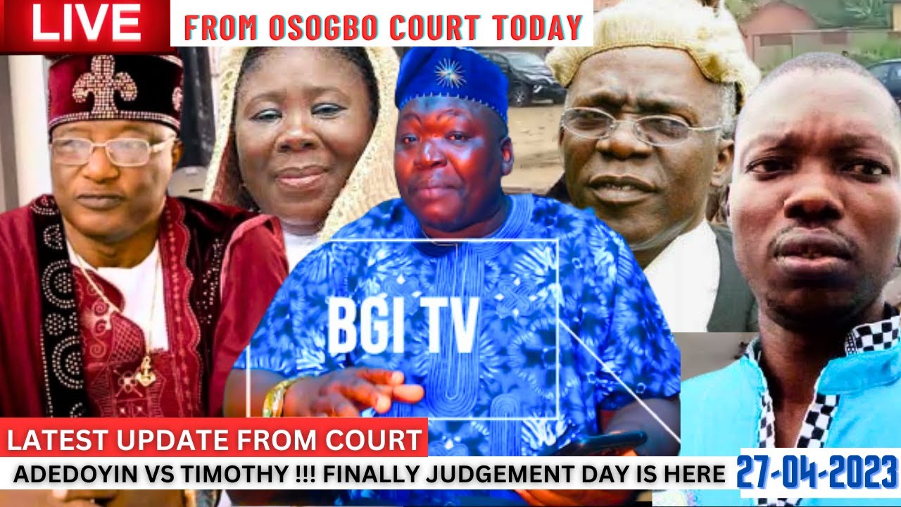 ANOTHER SORROW FOR ADEDOYIN & HIS GANG,  AS THERE LAWYERS CAN'T PROVE THERE INNOCENT IN THE COURT!!