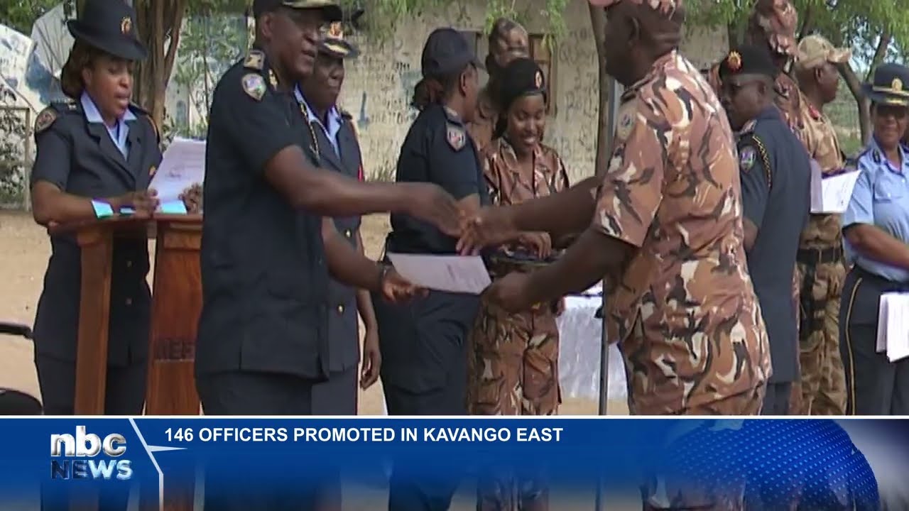 146 officers promoted in Kavango East - nbc