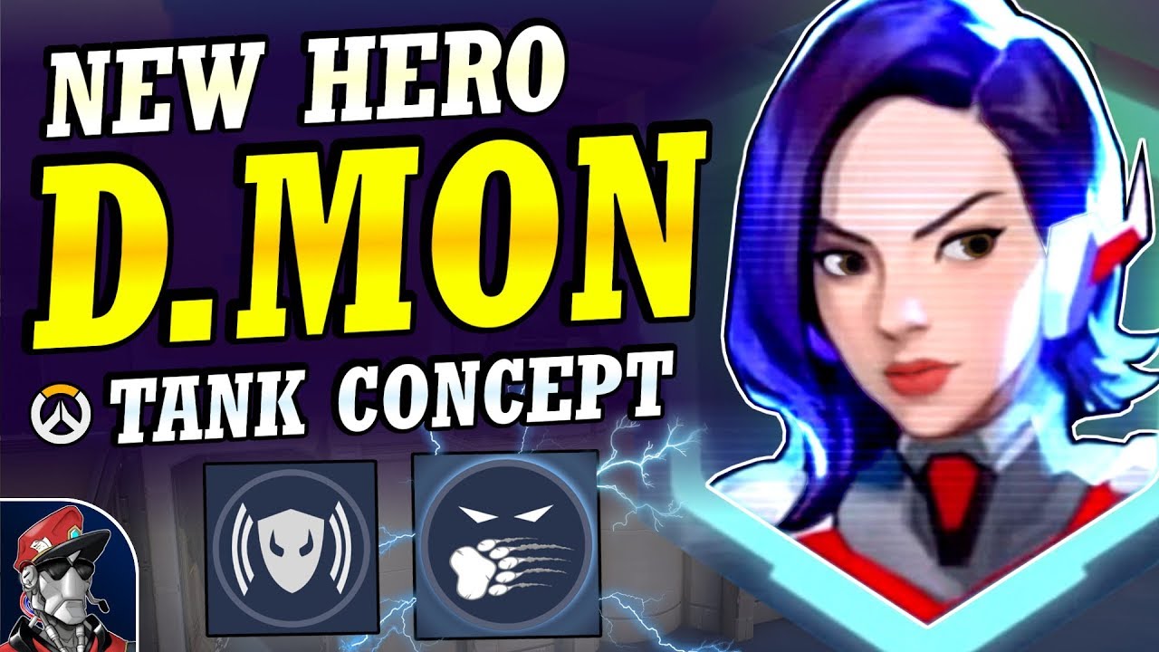 Overwatch - New Hero D.MON Main Tank Concept | Abilities & Full Hero Kit