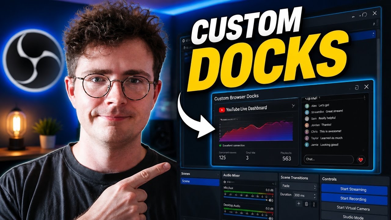 ✅Custom OBS Browser Docks🛠️How to set it up & why it's helpful👍