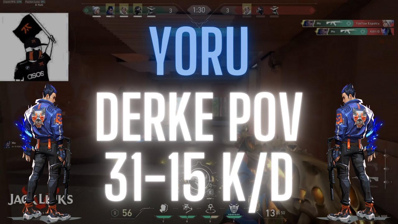 FNATIC Derke POV Yoru on Breeze 31-15 K/D (VALORANT Pro POV)
