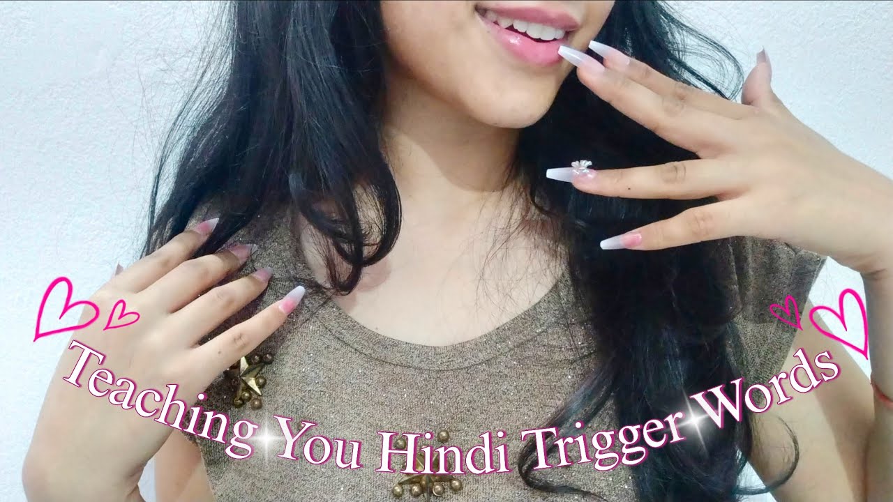 ASMR| Teaching You Trigger Words In Hindi Language🇮🇳 To Help You Sleep😴 | Soft Whispering In Hindi✨