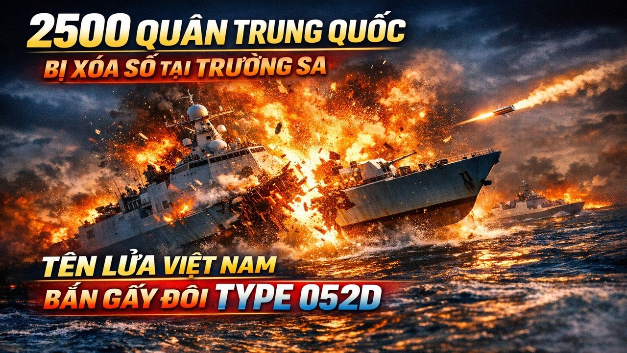 2500 Quân TRUNG QUỐC Bị XÓA SỔ Tại Trường Sa - Tên Lửa VIỆT NAM Bắn Gãy Đôi TYPE 052D