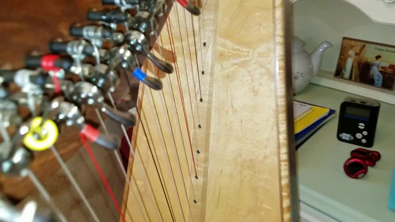 A Close up look at my Triplett Celtic II Harp
