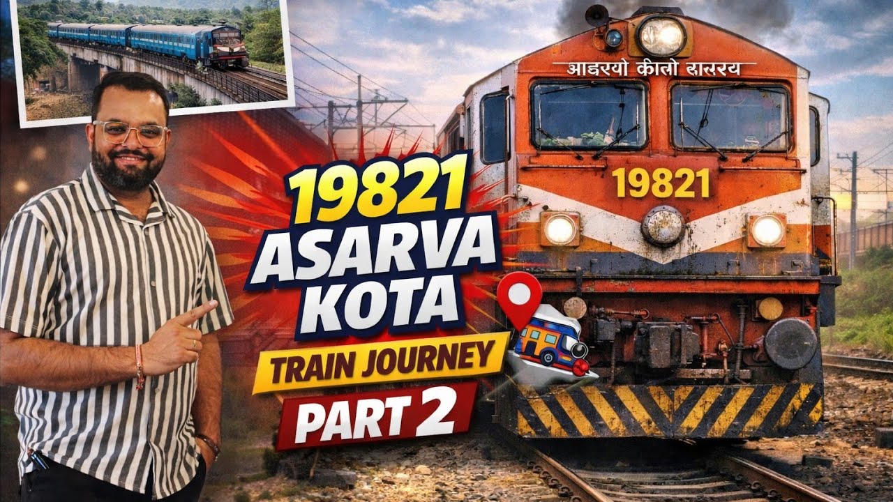 Asarva Kota Express Journey Part 2 | Scenic Route & Udaipur Arrival | 19821 #Udaipur #Train #ytviral